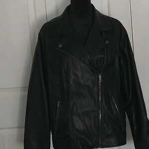 Old Navy Faux Leather Moto Jacket- Size XXL Black